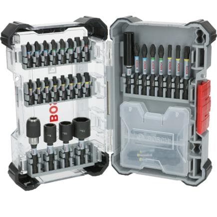 BOSCH 2608521U76 - Ensemble de pinces PRO pour tournevis d’impact (33 pièces) (multipack)