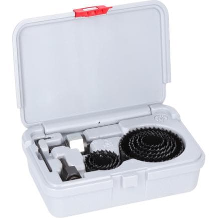 BOSCH 2608594504 - Coffret de scies trépans avec adaptateur Wood and Drywall avec foret de centrage