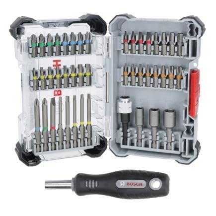 BOSCH 2607017732 - Ensemble de pinces de tournevis Extra (44+1 pièces)