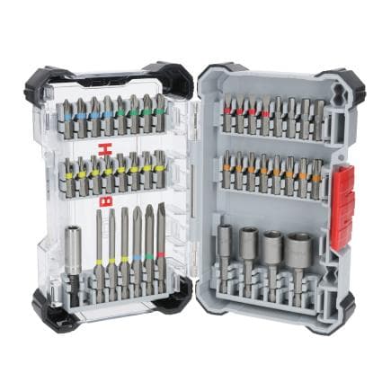 BOSCH 2607017727 - Ensemble de pinces de tournevis Extra Hard (43 pièces).