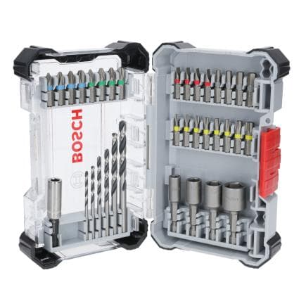 BOSCH 2607017726 - Pince et embout en métal HSS Extra Hard Twistdriver installées à l’écran (35 pièces).