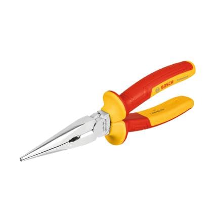 BOSCH 1600A02NE3 - Pince VDE à nez long droit, 200 mm