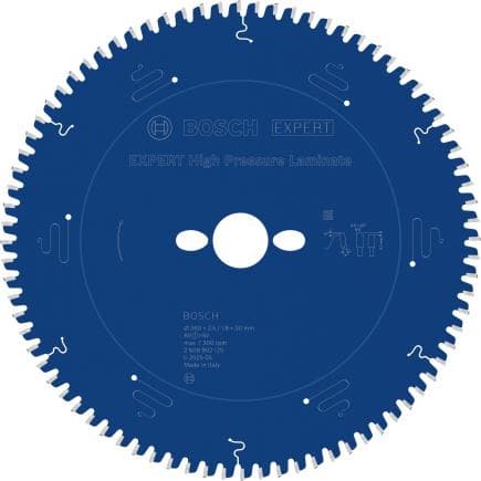 BOSCH 2608902125 - Lame de scie circulaire EXPERT High Pressure Laminate 260 x 2,5/1,8 x 30 mm, T80