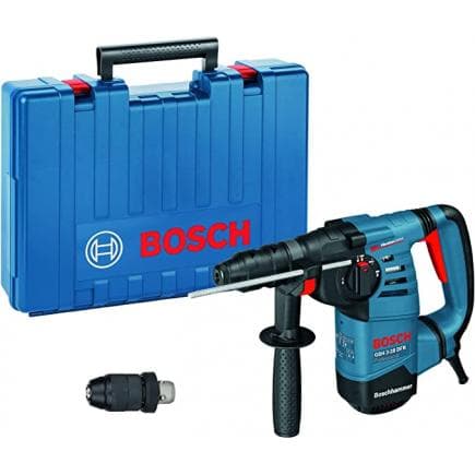 BOSCH 061123A000 - GBH 3-28 DFR - Marteau rotatif SDS-Plus 800 W 3,1 J en mallette avec poignée supplémentaire