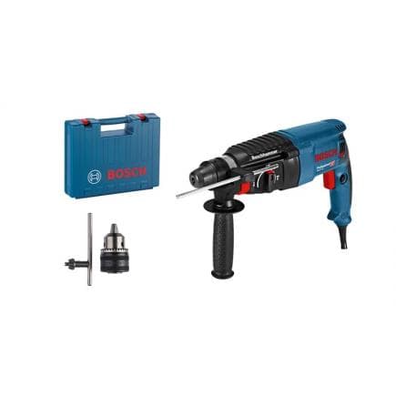 BOSCH 06112A3002 - GBH 2-26 - SDS plus Marteau rotatif 830 W 2,7 J en mallette avec poignée supplémentaire