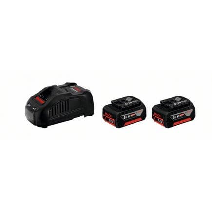 BOSCH 1600A00B8J - Ensemble de démarrage 18 V avec 2 batteries GBA 18V 5.0Ah et un chargeur GAL 1880 CV
