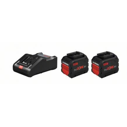 BOSCH 1600A016GY - Ensemble de démarrage 18 V avec 2 batteries ProCORE18V 12.0Ah et chargeur GAL 18V-160 C