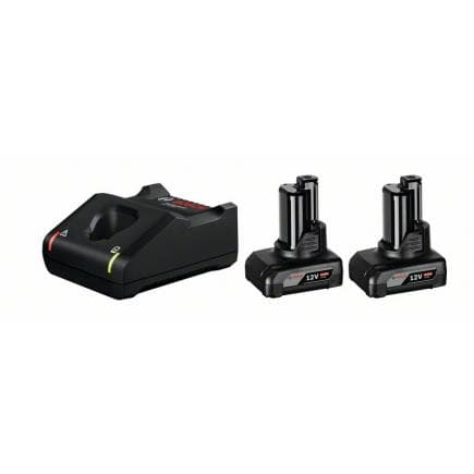 BOSCH 1600A01B20 - Kit de démarrage 12 V avec 2 batteries GBA 12V 6.0Ah et un chargeur GAL 12V-40