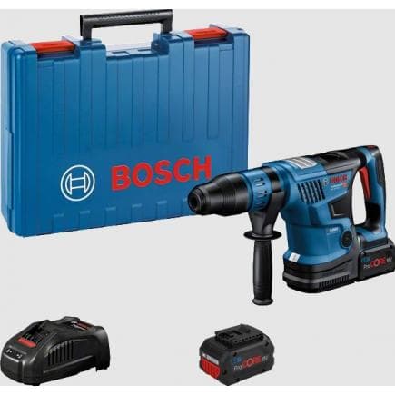 BOSCH 0611915002 - GBH 18V-36 C - BITURBO SDS-Max Marteau perforateur sans fil 18V 7 J en valise avec 2 batteries 8Ah, chargeur et module Bluetooth