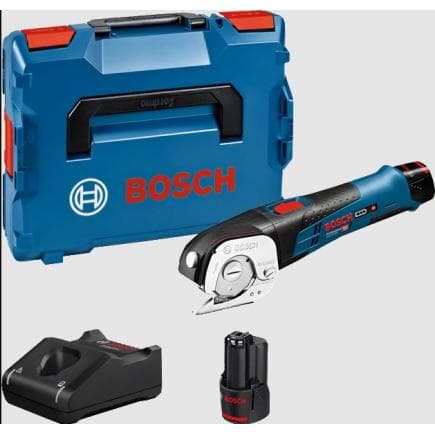 BOSCH 06019B2904 - GUS 12V-300 - Cisaille à métaux 12 V 700 rpm en coffret sans batterie