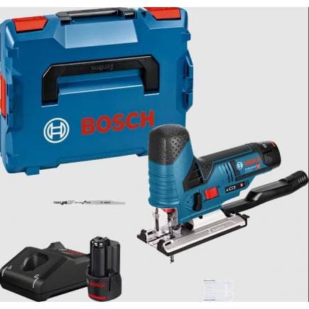 BOSCH 06015A1005 - GST 12V-70 - Scie sauteuse sans fil 12 V 1.500 - 2.800 tr/min en coffret avec 2 batteries 3Ah et chargeur