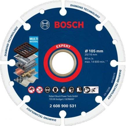 BOSCH 2608900531 - Disque diamanté pour métal Expert 105x20/16mm