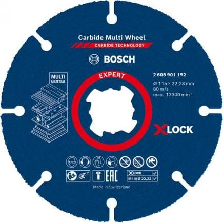 BOSCH 2608901192 - Disque de tronçonnage multi-roues carbure Expert X-LOCK
