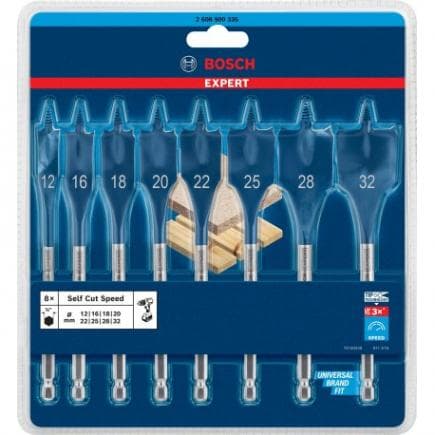 BOSCH 2608900335 - Jeu de forets à bêche Expert SelfCut Speed (8-pcs.)
