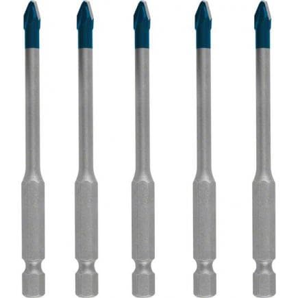 BOSCH 2608900598 - Jeu de forets HEX-9 HardCeramic Expert pour tuiles (5 pièces)