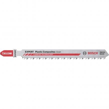 BOSCH 2608900566 - Expert ''Plastic Composites Clean'' T 301 CHM Lame de scie sauteuse (3-pcs.)