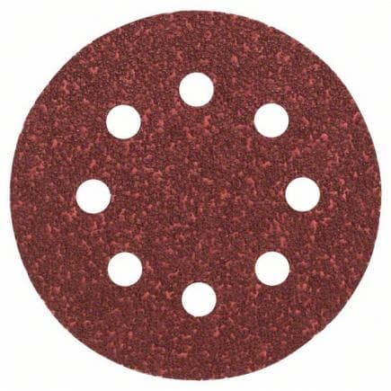 BOSCH 2609256A27 - Assortiment de feuilles abrasives avec 8 trous pour ponceuses orbitales