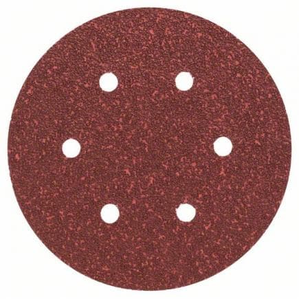 BOSCH 2609256A32 - Feuilles abrasives 6 trous pour ponceuse orbitale