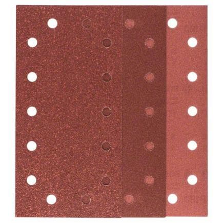 BOSCH 2609256B25 - Jeu de feuilles abrasives avec 14 trous pour ponceuse orbitale