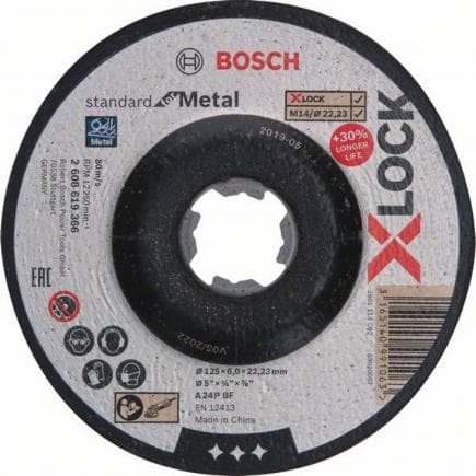 BOSCH 2608619366 - Meule X-LOCK SfM 125x6mm T27