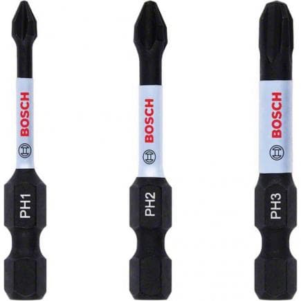 BOSCH 2608522491 - Mèches de puissance PH de contrôle d'impact 50mm (3pcs.)