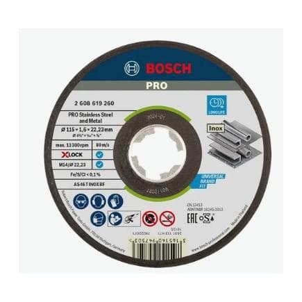 BOSCH 2608619260 - Disque à découper X-LOCK Expert pour inox