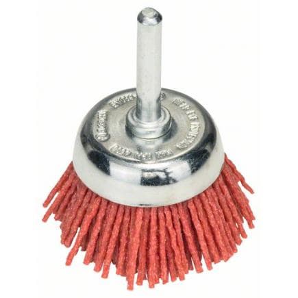 BOSCH 2609256523 - Brosses boisseaux métalliques pour perceuses - Fil nylon avec revêtement abrasif en corindon G80