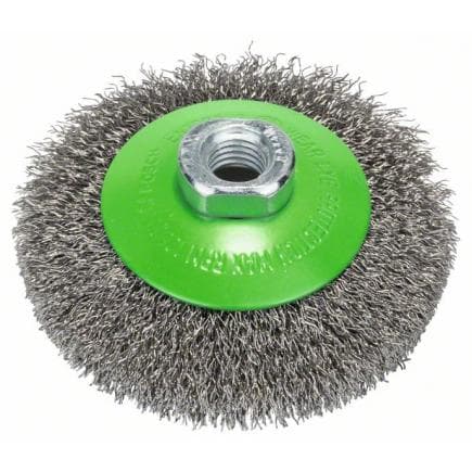 BOSCH 2608622108 - Brosse conique ondulée en acier inoxydable