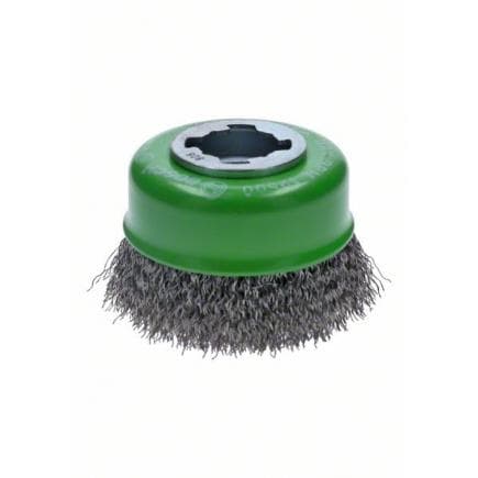 BOSCH 2608620728 - X-LOCK Brosse boisseau avec fil noué en acier inoxydable ø75mm