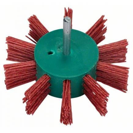 BOSCH 2609256543 - Brosse à lamelles pour perceuses avec fil de nylon avec abrasif recouvert d'oxyde d'aluminium, ø100mm
