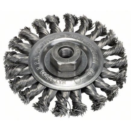 BOSCH 2609256512 - Brosse à disque pour meuleuses d'angle et axiales avec fil torsadé, ø115mm
