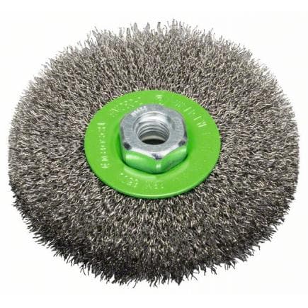 BOSCH 2608622107 - Roue en fil métallique ondulé ø115mm, acier inoxydable