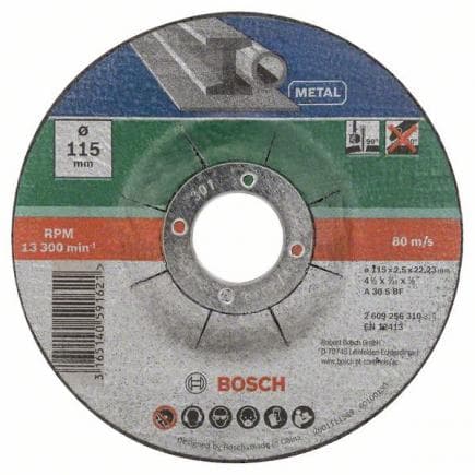 BOSCH 2609256332 - Jeu de disques à découper avec centre déprimé pour le métal (5 pièces)