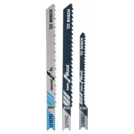 BOSCH 2609256774 - Jeu de lames de scie sauteuse en U (3 pièces)