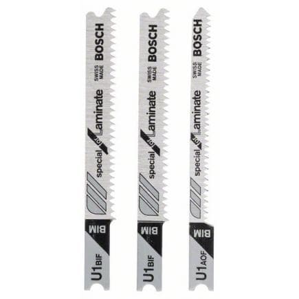 BOSCH 2609256789 - Jeu de lames de scie sauteuse en U (3 pièces)