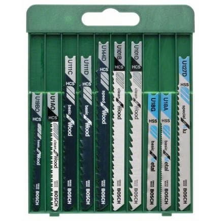 BOSCH 2609256775 - Jeu de lames de scie sauteuse en U (10 pièces)