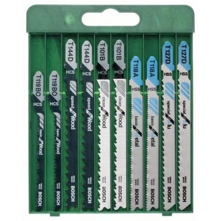 BOSCH 2609256746 - Jeu de lames de scie sauteuse en T (10 pièces)