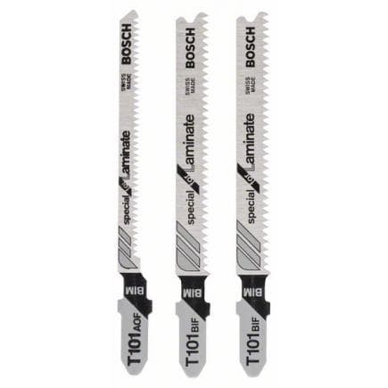 BOSCH 2608636429 - Jeu de lames de scie sauteuse à queue en T pour stratifié T (3 pièces)