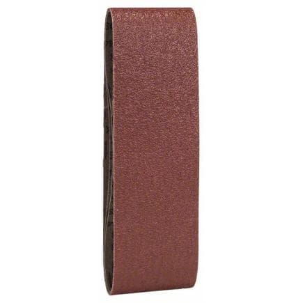 BOSCH 2609256218 - Jeu de bandes abrasives pour ponceuses à bande, qualité rouge 75x533mm (3 pcs.)