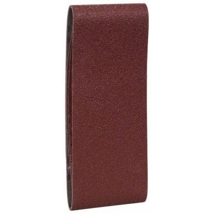 BOSCH 2609256223 - Jeu de bandes abrasives pour ponceuses à bande, qualité rouge 560mm (3 pcs.)