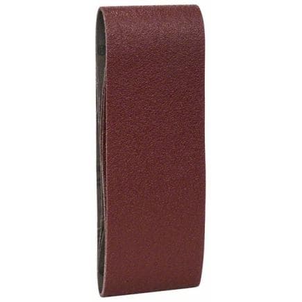 BOSCH 2609256225 - Jeu de bandes abrasives pour ponceuses à bande, qualité rouge 610mm (3 pcs.)