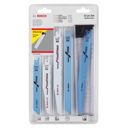 BOSCH 2607010908 - Jeu de lames de scie alternative Demolition (12 pièces)