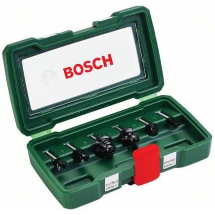 BOSCH 2607019464 - Jeu de mèches pour toupie TC avec tige de 6 mm (6 pièces)
