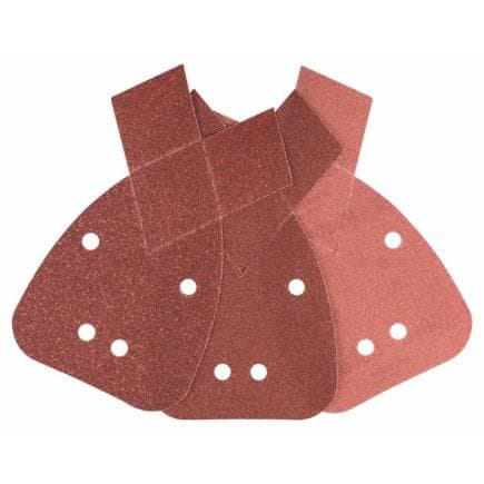 BOSCH 2609256A72 - Assortiment de feuilles abrasives pour ponceuses multiples (6 pcs.)