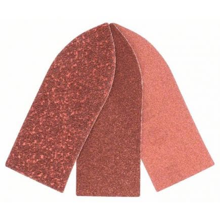 BOSCH 2609256A41 - Feuilles abrasives pour ponceuse delta, adaptateur (6 pcs.)