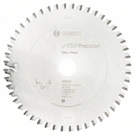 BOSCH 2608642101 - Lame de scie circulaire ''Top Precision Best for Wood''