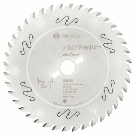 BOSCH 2608642111 - Lame de scie circulaire ''Top Precision Best for Wood''