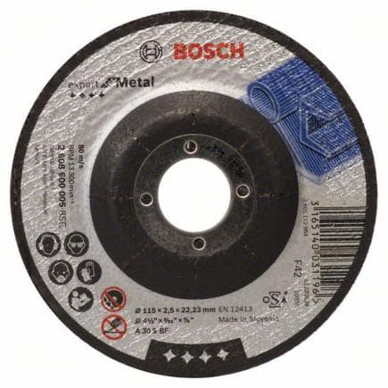 BOSCH 2608600005 - Disque à découper ''Expert for Metal'' avec centre déprimé A 30 S BF