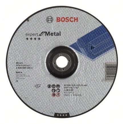 BOSCH 2608600316 - Disque à découper pour métal expert avec centre déprimé A 30 S BF