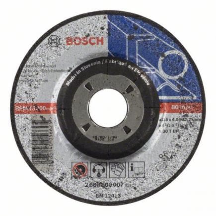 BOSCH 2608600007 - Disque de prépolissage ''Expert for Metal'' avec centre déprimé A 30 T BF